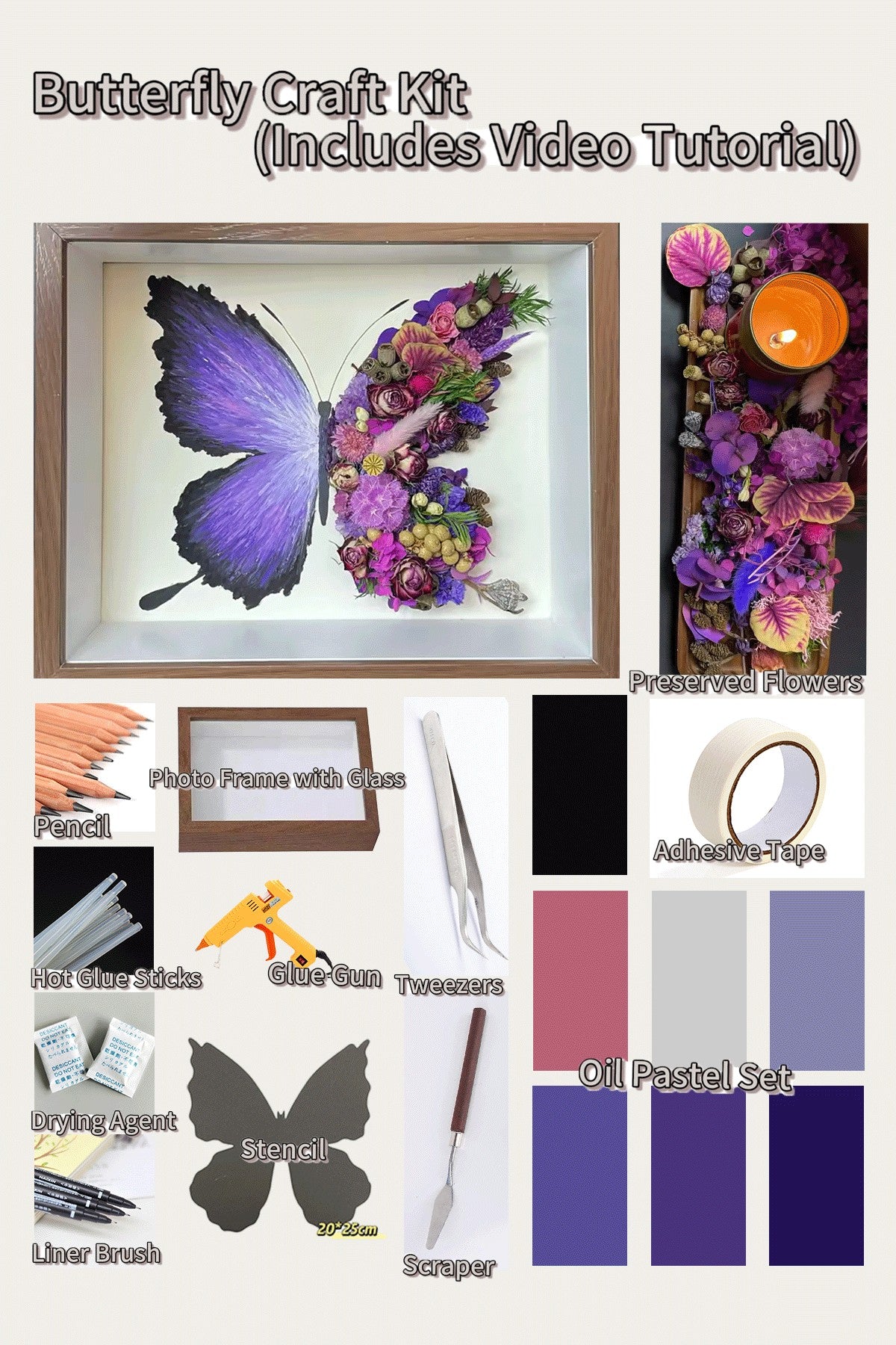 Crayon Purple Fairy Material Packs
